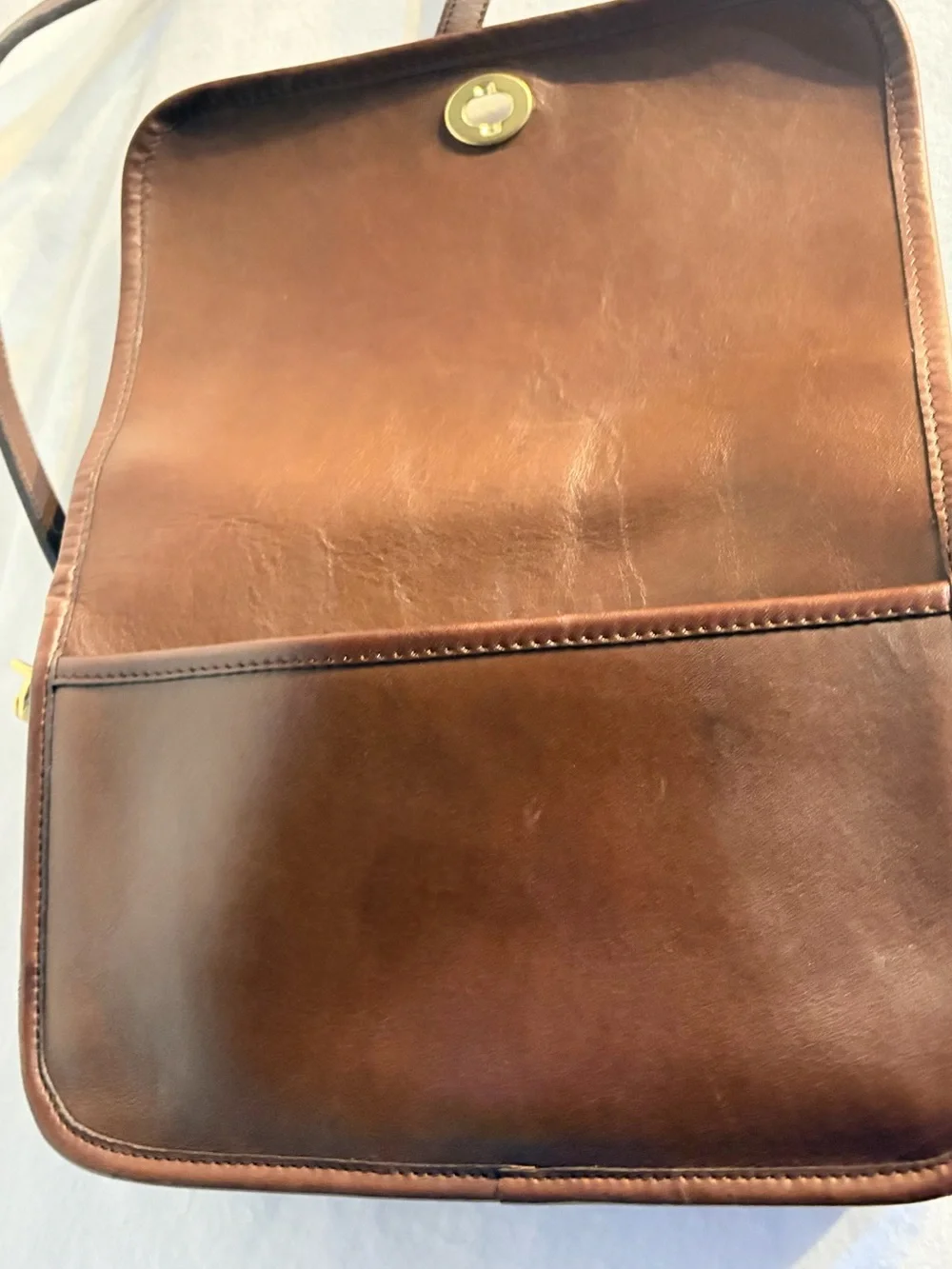 Vintage Leather Coach City Bag